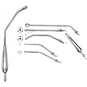 Yankauer Universal Suction Tubes Complete Set of 5 Nozzle