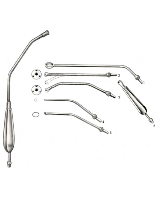 Yankauer Universal Suction Tubes Complete Set of 5 Nozzle
